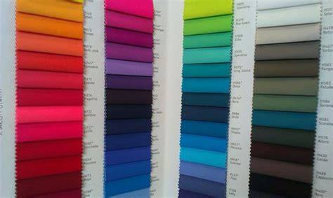 Esempio di cartella colori per tessuti eleganti