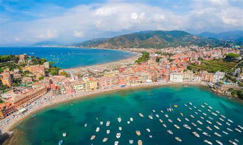 Mappa che mostra la posizione di Sestri Levante e dei comuni vicini