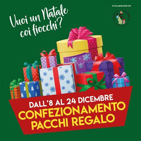Varie opzioni di confezionamento regalo