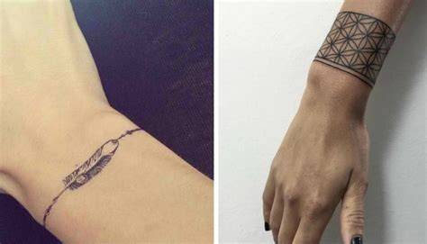 Esempi di tatuaggi a bracciale con diversi simboli