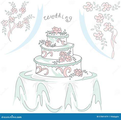 Illustrazione storica di una torta nuziale medievale