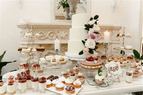 Esempio di buffet nuziale elegante