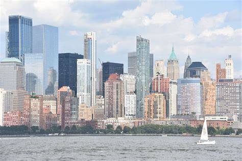 vista dello skyline di Manhattan da Battello