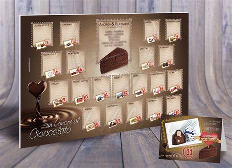 Tableau de mariage a tema cioccolato