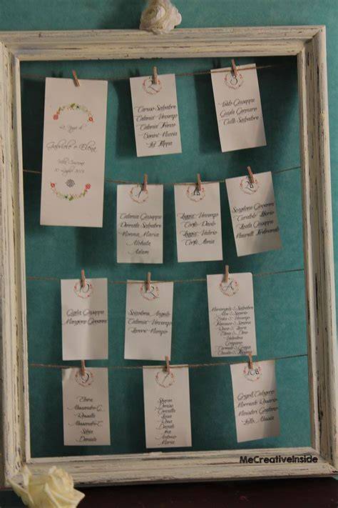 Tableau de mariage a cornice