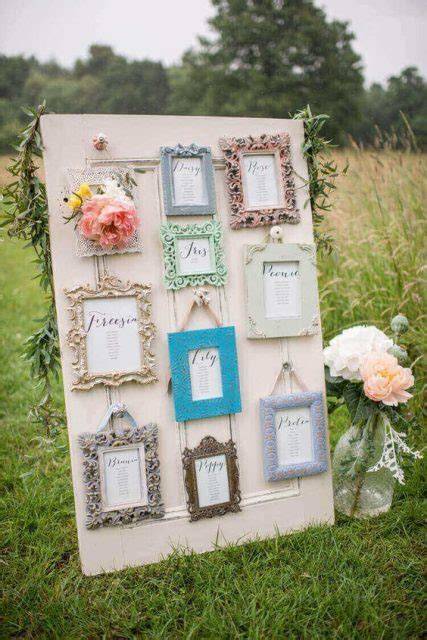 Tableau de mariage in stile shabby chic