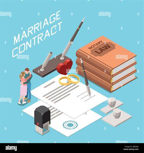 documento di contratto di matrimonio