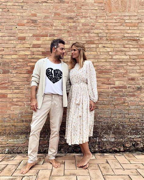 Filippa Lagerback e Daniele Bossari in abiti da sposa