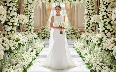 Dettagli di un abito da sposa elegante