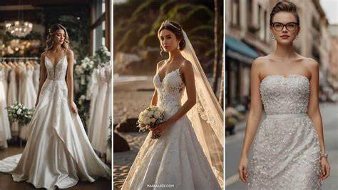 Schema dei diversi stili di abiti da sposa