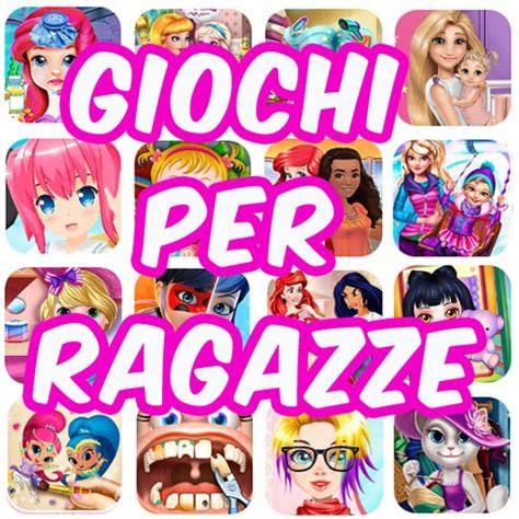 Collage di screenshot di diversi giochi per ragazze