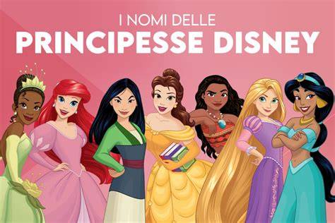 Illustrazione di principesse Disney