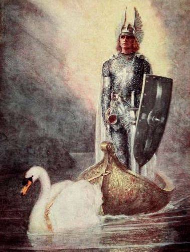 Un'immagine simbolica del Cigno e del Cavaliere del Cigno