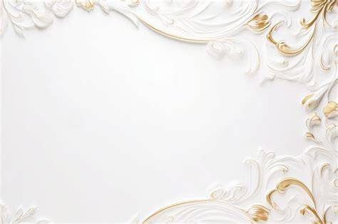 Dettagli floreali e decorazioni oro e bianco