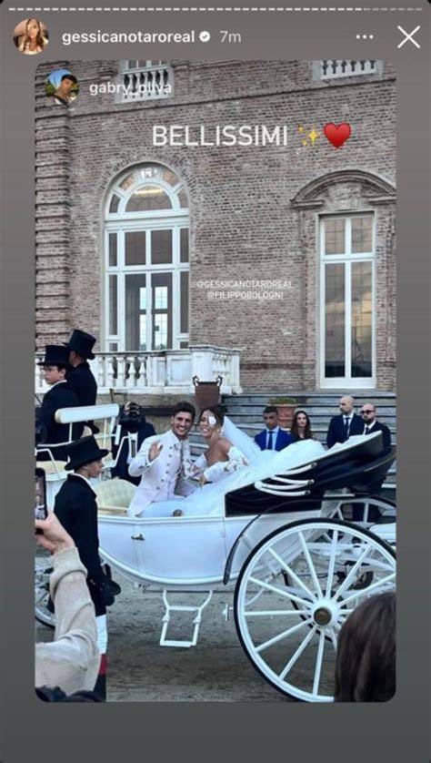 Gessica Notaro e Filippo Bologni in carrozza