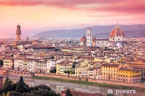 Vista panoramica di Firenze al tramonto