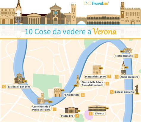 Mappa delle location romantiche a Verona e dintorni