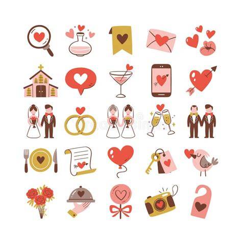 Illustrazione stilizzata di un matrimonio con elementi grafici che rappresentano i vari fornitori del settore