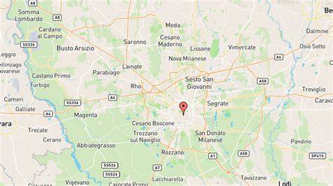 Mappa che indica la posizione dell'Abbazia di Santo Spirito rispetto alle principali città