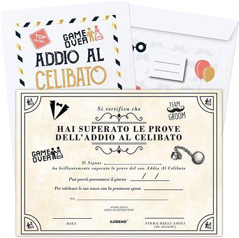 Prove di coraggio addio al celibato