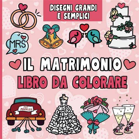 Esempio di come un disegno da colorare per matrimonio può essere trasformato in un biglietto d'auguri