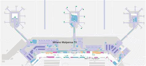 Mappa aeroporto di Malpensa e zone limitrofe