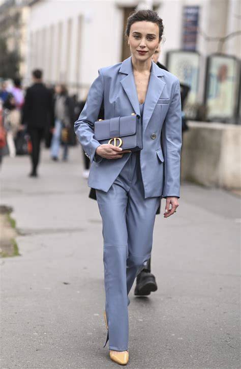 Tailleur Chanel azzurro polvere di Carolina di Monaco per il matrimonio con Ernst August di Hannover